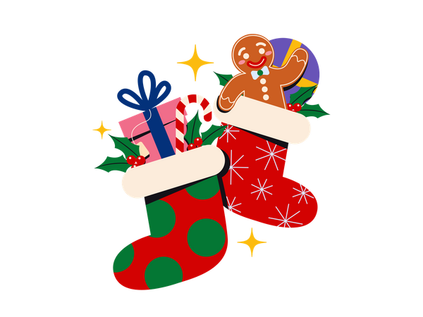 Christmas stockings  Illustration