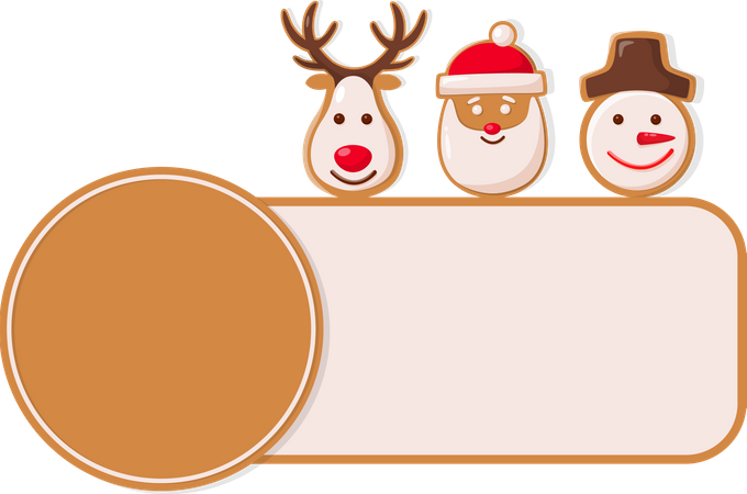 Christmas tag on products  Illustration