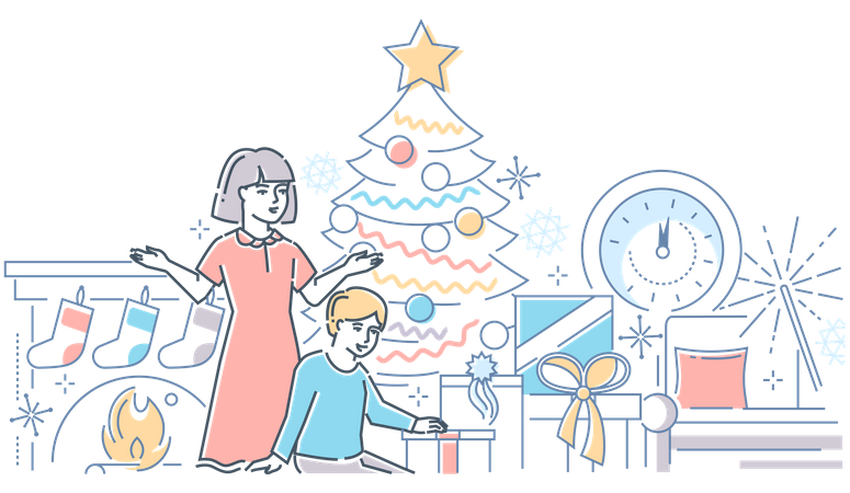 Christmas time  Illustration