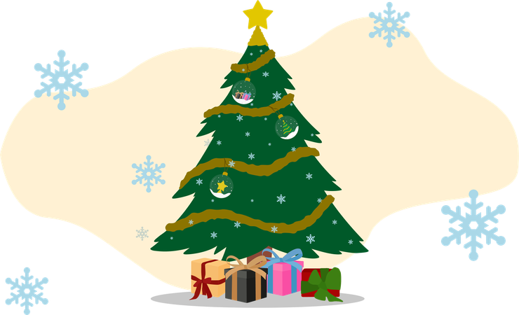 Christmas Tree  Illustration