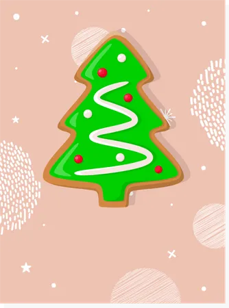 Christmas xmas tree decoration  Illustration