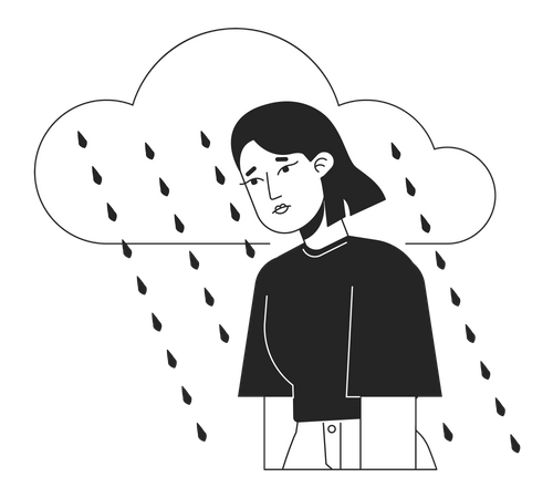 Chronic depression  Illustration