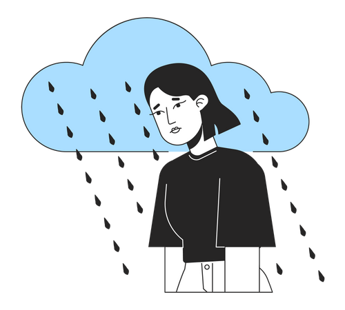 Chronische Depression  Illustration