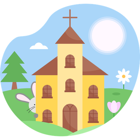Church building  Illustration