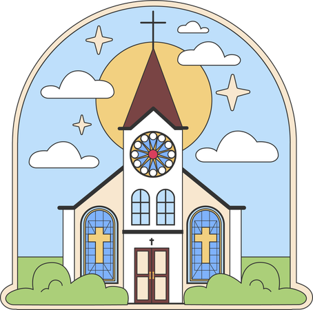 Church building  Illustration