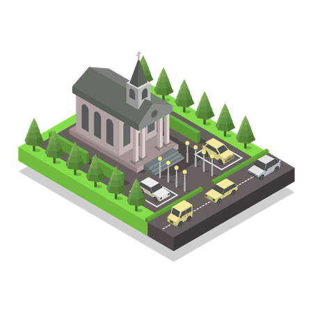 Church building  Illustration