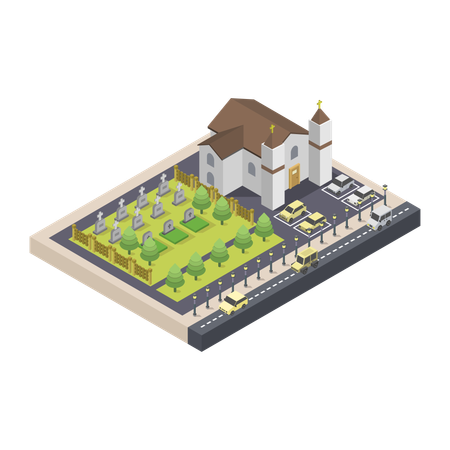 Church building  Illustration