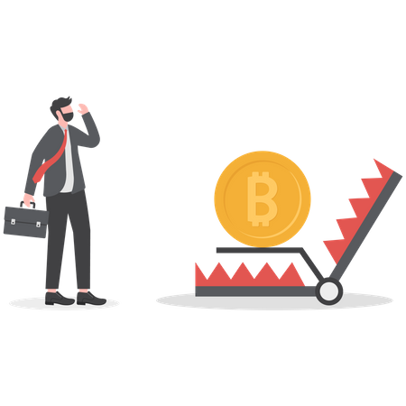 Chute du marché des cryptomonnaies  Illustration