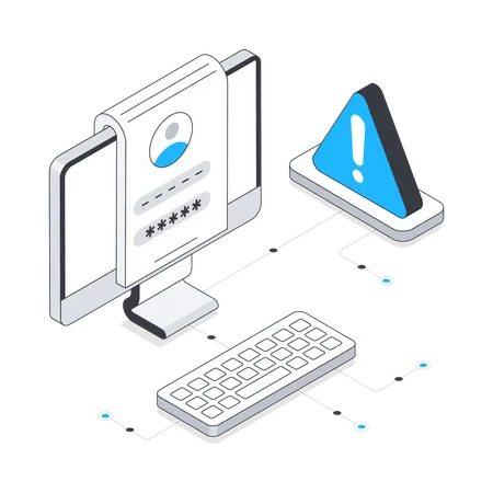 La seguridad cibernética  Ilustración