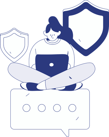 La seguridad cibernética  Ilustración