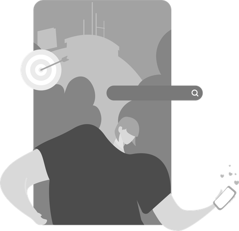 Cible atteinte par l'influenceur  Illustration