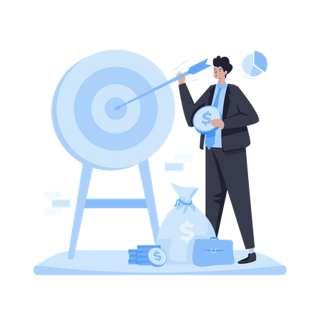 Cible commerciale  Illustration