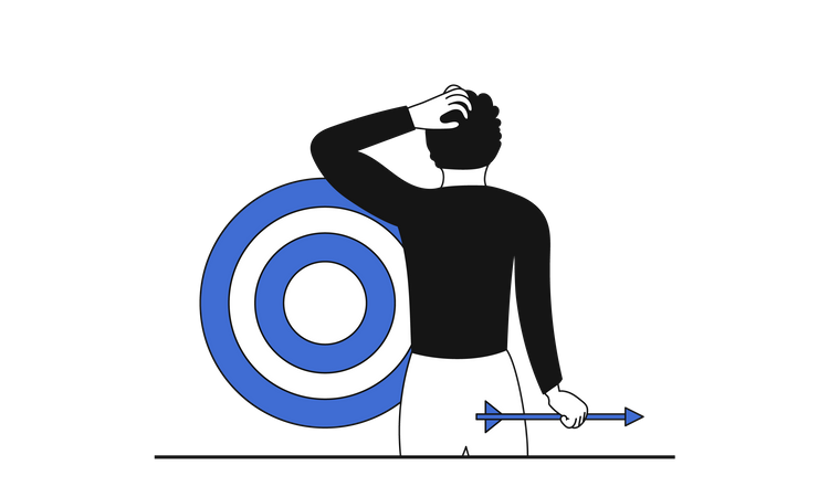 Cible commerciale  Illustration