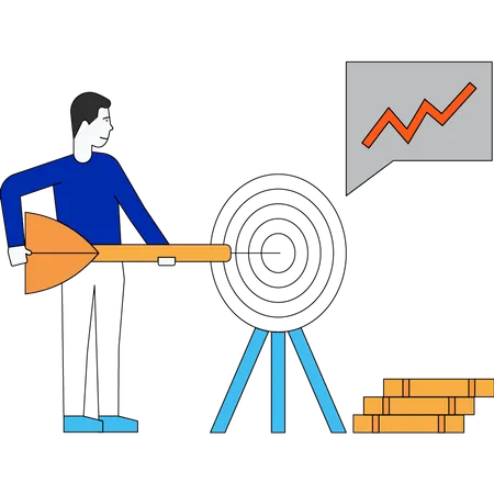 Cible commerciale  Illustration