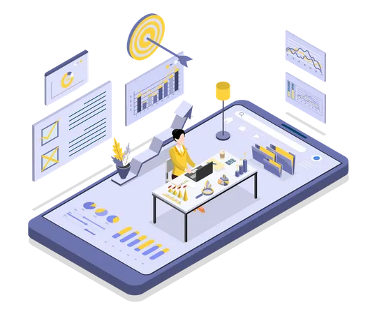 Cible commerciale  Illustration