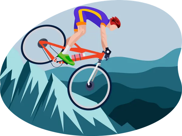 Ciclismo de montaña  Ilustración