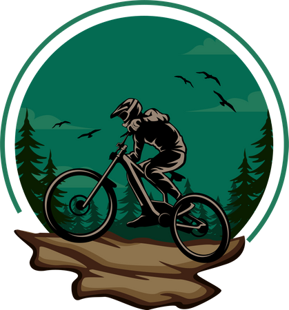 Bicicleta de montaña  Ilustración