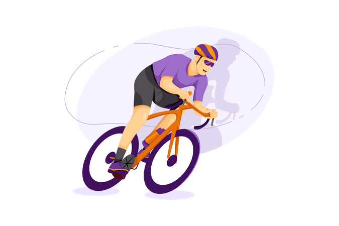 Ciclista  Ilustração