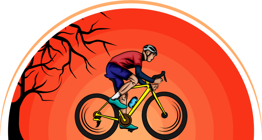 Ciclista  Ilustración