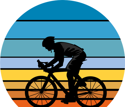 Ciclista  Ilustração