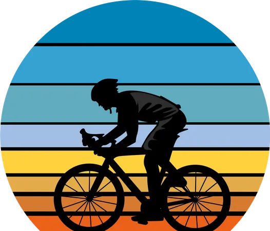 Ciclista  Ilustração