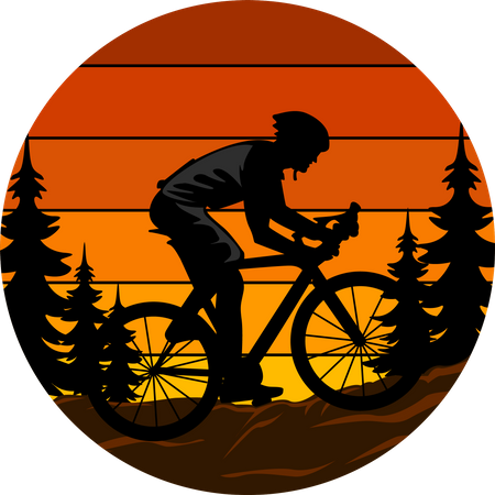 Ciclista  Ilustração