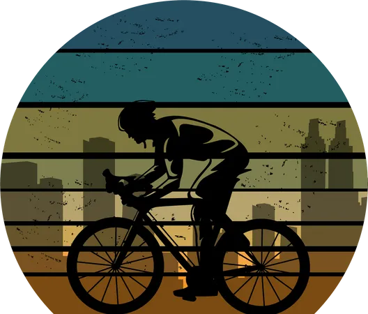 Ciclista  Ilustração