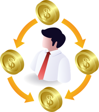 Ciclo financiero del desarrollo empresarial  Ilustración