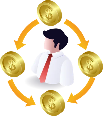 Ciclo financiero del desarrollo empresarial  Ilustración