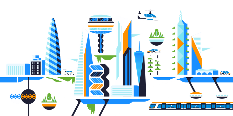 Cidade do futuro  Illustration