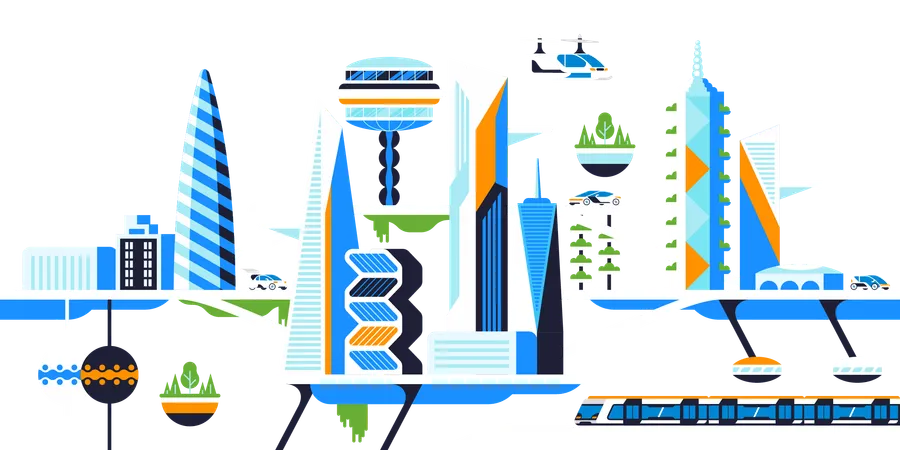 Cidade do futuro  Illustration