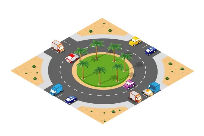 Estrada da cidade  Ilustração