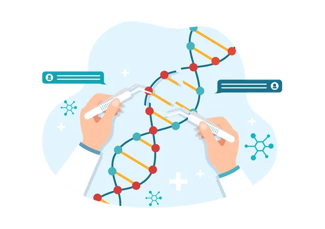 Ciencia genética  Ilustración