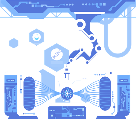 Laboratório de química de ciências  Ilustração