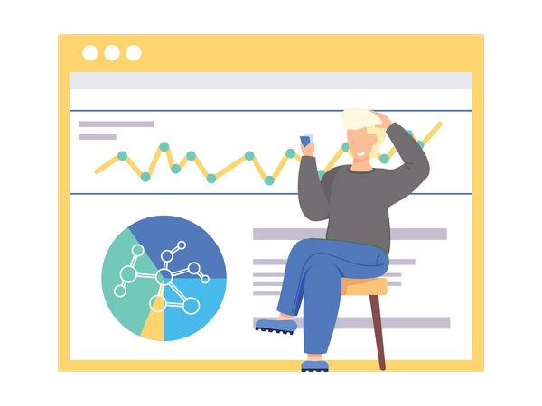 Científico de datos  Illustration