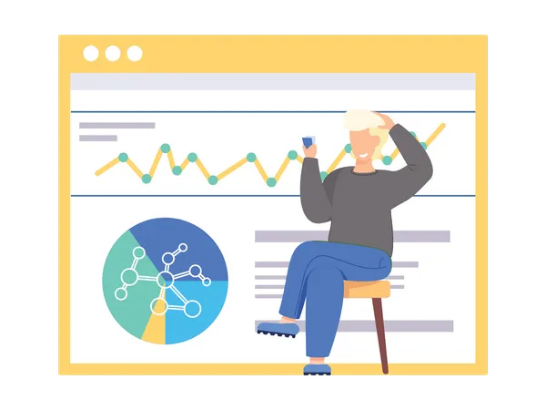 Científico de datos  Illustration