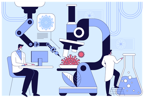 Científico desarrolla cura para coronavirus  Ilustración