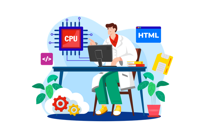 Cientista da computação  Ilustração