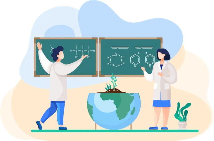 Cientistas discutem fórmulas para salvar a Terra  Ilustração