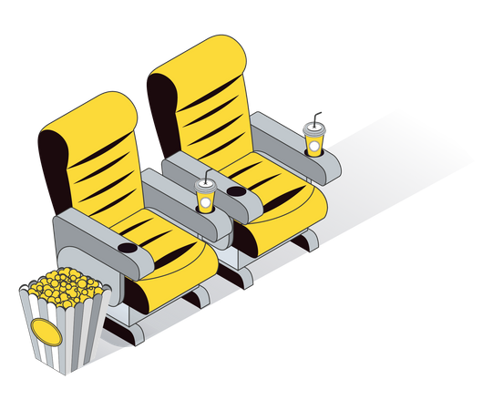 Cinema Chairs  Illustration