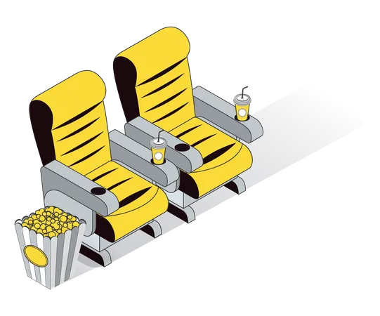 Cinema Chairs  Illustration