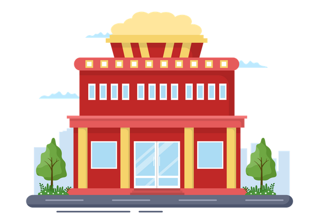 Cinema Movie Theater  Illustration