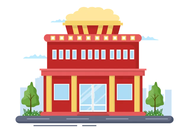 Cinema Movie Theater  Illustration