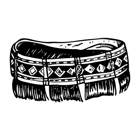 Cinturón wampum  Ilustración