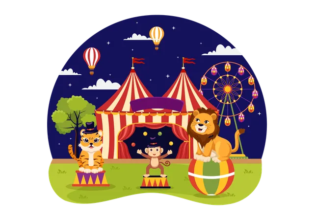 Circus Animals  イラスト