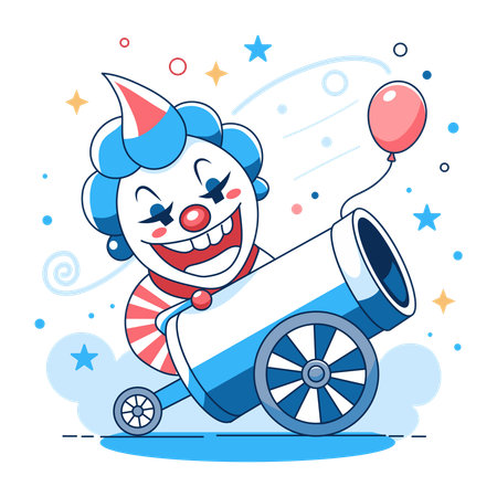 Circus Cannon  Illustration