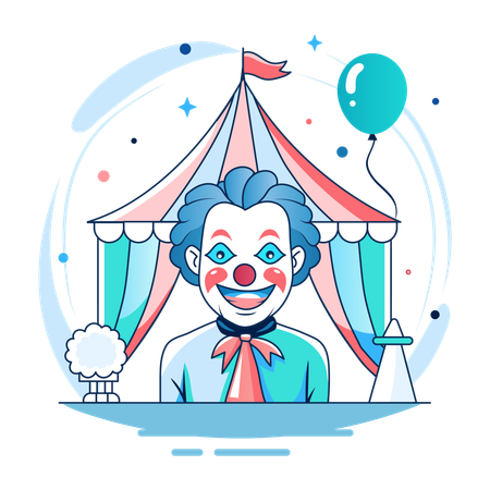 Circus Joker  Illustration