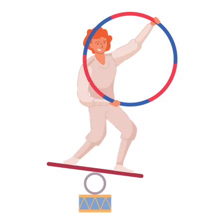 Circus ring show  Illustration