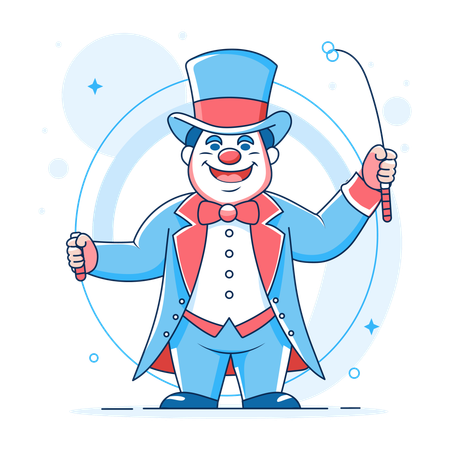 Circus Ringmaster  Illustration