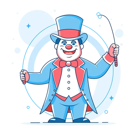 Circus Ringmaster  Illustration